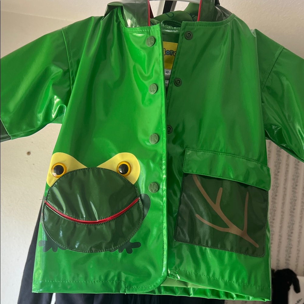 Kidorable Green Frog Kids Raincoat